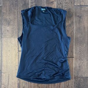 Buckle Black Black Shapewear Sleeveless Tank